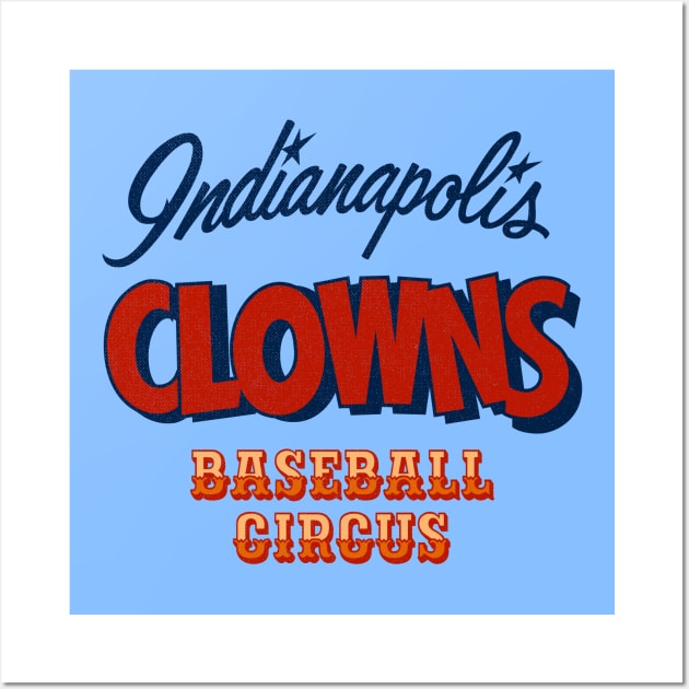 Classic Indianapolis Clowns Baseball Wall Art by LocalZonly